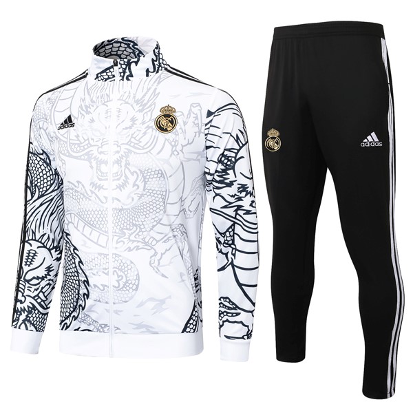 Chandal Real Madrid 2024/25 Blanco Negro 3